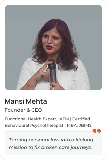 Mansi Mehta — Founder & CEO